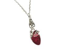 Elegant Pagan Witches Jewelry Featuring A Bloody Heart Designs Portable Accessory For Evening Event And Dates Use Unique Heart Pendant