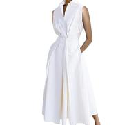 Elegant Party Dresses for Women Clothing Summer Commuter Fashion Polka Dot Printed Button New in Dresses White Dress Robe