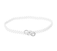 Elegant Pearl and Rhinestone Waist Chain Jewelry Dress Belt for Women Lightweight All-match Style for Parties Travel and Dance