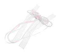 Elegant Pearl Bowknot Hair Clip with Versatile Ribbon Design for Ponytails and Updos Comfortable Hair Accessory for Women for All Occasions