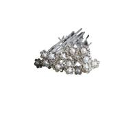 Elegant Pearl Crystal Hairpin Wedding Bridal U-shaped Metal Hair Comb Forks For Women Hairstyle Clips Jewelry Accessories 20pcs(20pcs pins)