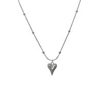 Elegant Pearl Heart Necklace Sweet Temperament Clavicle Chain Double Layer Choker Fashion Jewelry For Women Girls Y2K Heart Necklace