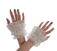 Elegant Pearl Lace Cuff Wrist Claw Cuff Art Photo Fashion Decoration Sleeve Hand Accessories Embroidery Photo Hand Cover
