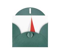 Elegant Pearlized Dark Green YYHWHJDE Small red sailboat Pattern Greeting Card 6x4 in for Christmas, Birthdays, Weddings, and More