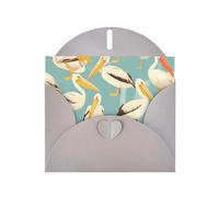 Elegant Pearlized Gray YYHWHJDE pelicans art print Pattern Greeting Card 6x4 in for Christmas, Birthdays, Weddings, and More