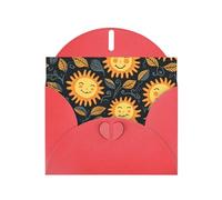 Elegant Pearlized Red YYHWHJDE goodlooking hello sunshine Pattern Greeting Card 6x4 in for Christmas, Birthdays, Weddings, and More