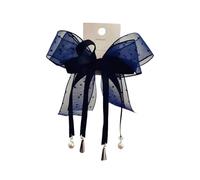 Elegant Pearls Bows Hairpins For Girls With Tassels Sweet Barrettes And Hair Side Clip Hairpieces For Stylish Women