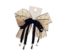 Elegant Pearls Bows Hairpins For Girls With Tassels Sweet Barrettes And Hair Side Clip Hairpieces For Stylish Women