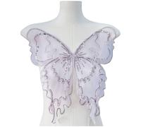 Elegant Pearls Butterfly Applique Sewing on Patches for Dresses Costume Accessories Great for Weddings and Theme Event Pearls Applique