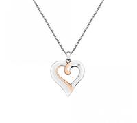 Hot Diamonds Silver & Rose Gold Plated Elegant Pendant DP687