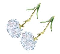Elegant Peonies Brooches for Women Uk Carnation Lapel Adhesive Bra Cardigan Clips Shawl Enamel Brooch Pin Decor Blue Alloy