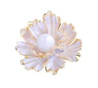 Elegant Peony Flower Brooch for Women with Imitation Pearls Rhinestones for Various Multifunctional Flower Pin