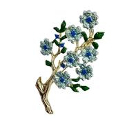 Elegant Peony Flower Brooch Pearlescents Center Detailing Alloy Materials Enameled Jewelry Gifts For Her Casual Wear Hand Painted Brooch