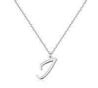 Elegant Personalized Initial Necklace with Handwritten Letter Script Font Pendant, Stainless Steel Monogrammed Jewelry for Women,Gift for Anniversary Birthday Christmas Valentine Mother's Day