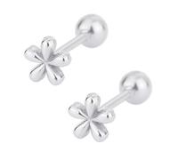 Elegant petite blossom earrings with intricate details. Perfect for adding a touch of sophistication to your look. Flower Stud Earrings, フリーサイズ