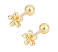 Elegant petite blossom earrings with intricate details. Perfect for adding a touch of sophistication to your look. Flower Stud Earrings, フリーサイズ