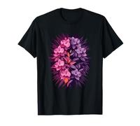 Elegant Pink and Purple Orchid Botanical Oasis T-Shirt