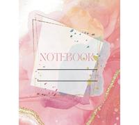 Elegant Pink & Gold Composition Notebook - Wide Ruled | Aesthetic Journal for School, Writing & Notes