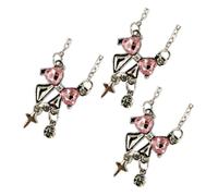 Elegant Pinkness Bowknot Necklace Women Fashion Jewelry Alloy Texture Elegant Women Necklace Suitable for Comfortable We