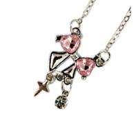 Elegant Pinkness Bowknot Necklace Women Fashion Jewelry Alloy Texture Elegant Women Necklace Suitable for Comfortable We