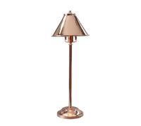 Elegant Polished Copper Led Table Lamp With Stylish Stem For Home And Office