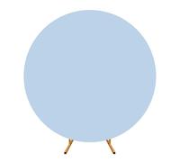 Elegant Polyester Round Covers For Wedding And Party Decoration Backdrop Covers With Elastic Bands And Buckles Event Backdrop Accessory