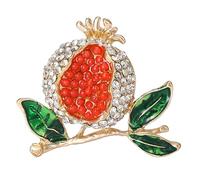 Elegant Pomegranates Decorations Beautiful Brooch Badges Eye Catching Lapel Pin Adornment For Parties Gatherings Fashionable, One Size, Metal, no gemstone