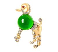 Elegant Poodle Brooch Secure Clasp Portable Alloy Jewelry for Formal Event Daily Wear