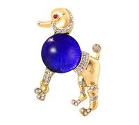 Elegant Poodle Brooch Secure Clasp Portable Alloy Jewelry For Formal Event Daily Wear Alloy Poodle Brooch