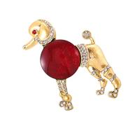 Elegant Poodle Brooch Secure Clasp Portable Alloy Jewelry For Formal Event Daily Wear Professional Accessories Brooch