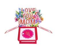 Elegant Popup Invitation Card For Mother's Day Handmade Greeting With Envelope Foldable Paper Blessing Cards Party Supplies