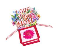 Elegant Popup Invitation Card For Mother's Day Handmade Greeting With Envelope Foldable Paper Blessing Cards Unique Mother's Day