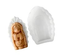 Elegant Praying Girl Silicone for and Soap Creation Decorative Home Accent Flexible
