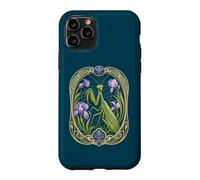 Elegant Praying Mantis Iris Art Nouveau Insect Case for iPhone 11 Pro