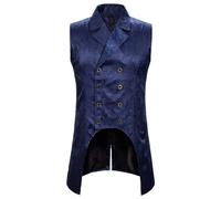 Elegant Prince Costume Men's Embroidery Steampunk Jacket with Zip Renaissance Medieval Court Royal Prince Clothing Classic Nobleman Blazer Theatre Fancy Dress Halloween Theme Party Costume