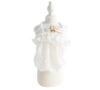 Elegant Princess Dog Sweety Style Camisole Lace Dress with Bow for Small, Extra Small Dog Teddy, Pug, Chihuahua, Shih Tzu, Yorkshire Terriers B-White XS