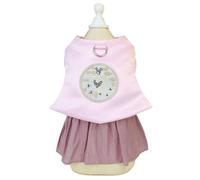 Elegant Princess Dog Sweety Style Lace Dress with Cherry for Small, Extra Small Dog Teddy, Pug, Chihuahua, Shih Tzu, Yorkshire Terriers B-Yellow L