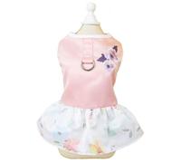 Elegant Princess Dog Sweety Style Lace Dress with Cherry for Small, Extra Small Dog Teddy, Pug, Chihuahua, Shih Tzu, Yorkshire Terriers B-Yellow L