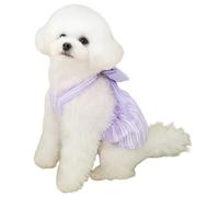 Elegant Princess Dog Sweety Style Sling Dress with Bow for Small, Extra Small Dog Teddy, Pug, Chihuahua, Shih Tzu, Yorkshire Terriers A-Purple XL