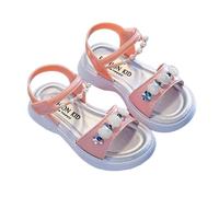 Elegant Princess Style Summer Shoes for Little Girls Adorned With Cute Shell And Pearl Embellishments On The Strap Comfortable Flat Sole with No-slip Grip, Sweet And Shiny Design