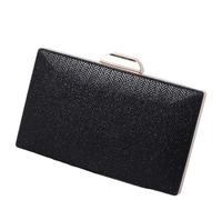 Elegant PU Leather Evening Bag For Women Shoulder Bags With Metal Chain Crossbody Purse Lightweight Party Handbag Banquet Purse