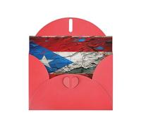 Elegant Puerto Rico Wallpaper Flag Print Greeting Cards With Envelopes,Thank You,Birthdays,Christmas,Valentine