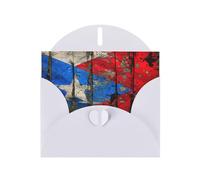 Elegant Puerto Rico Wallpaper Flag Print Greeting Cards With Envelopes,Thank You,Birthdays,Christmas,Valentine