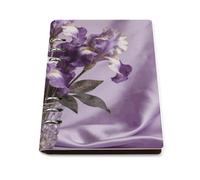 Elegant Purple Wirebound Notebook Refillable A5 PU Leather Loose Leaf Notebook Waterproof Lined Paper Ideal for Personal and Professional Use