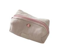 Elegant Quilted Makeup Bag with Floral Print Cosmetics Bags Large Capacity Toiletries Organized for Women and Girls Large Capacity Makeup Pouch