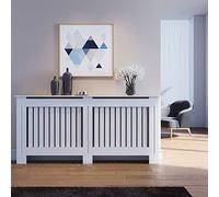 ELEGANT Radiator Covers Medium Modern Vertical Slat, 19Dx172Wx81.5H cm