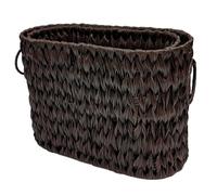 Elegant Rattan Toilet Paper Storage Basket with Lid for Narrow Bathroom Organizer 6 to 9 Rolls Sla Portable Closet