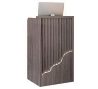 Elegant Reception Desk with Lockable Drawer for Churches Classrooms & Offices - Stylish Writing Desk (23.6" Depth x 15.7" Width x 3" Height)