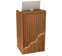 Elegant Reception Desk with Locking Drawer - Cash Register Table for Offices Churches Classrooms - Spacious Storage 80 x 39.9 x 7.6 cm - Modern Design