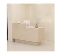 Elegant Reception Desk with Shelves & Drawers Modern Office Counter for Hotel & Store Stylish Efficient Welcome Table for Businesses